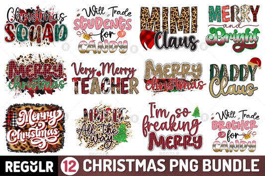 Christmas Sublimation PNG Bundle