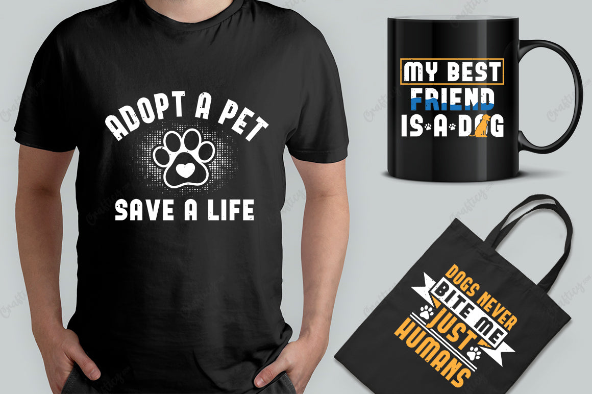 30 Editable Pet Lover T-Shirt Designs Bundle