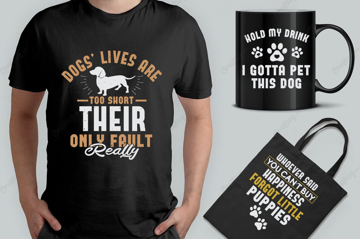 30 Editable Pet Lover T-Shirt Designs Bundle