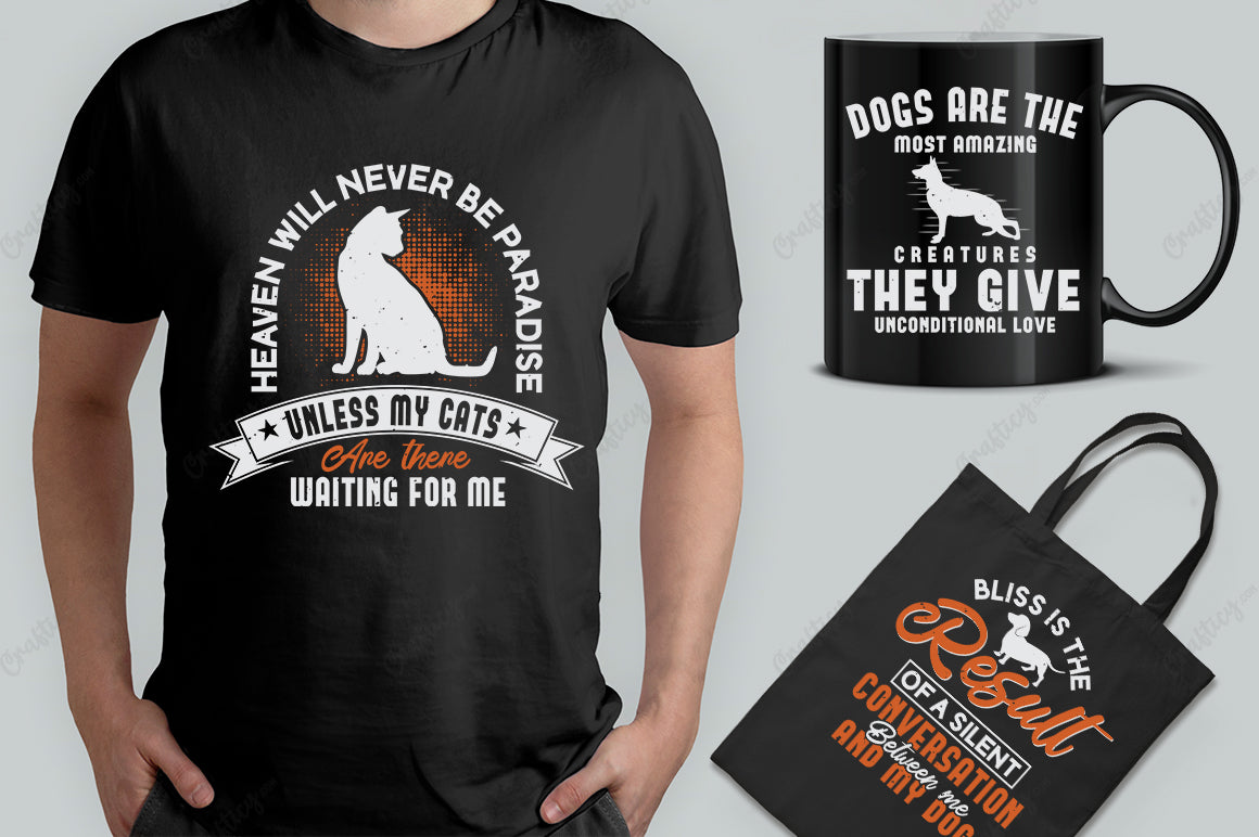 30 Editable Pet Lover T-Shirt Designs Bundle