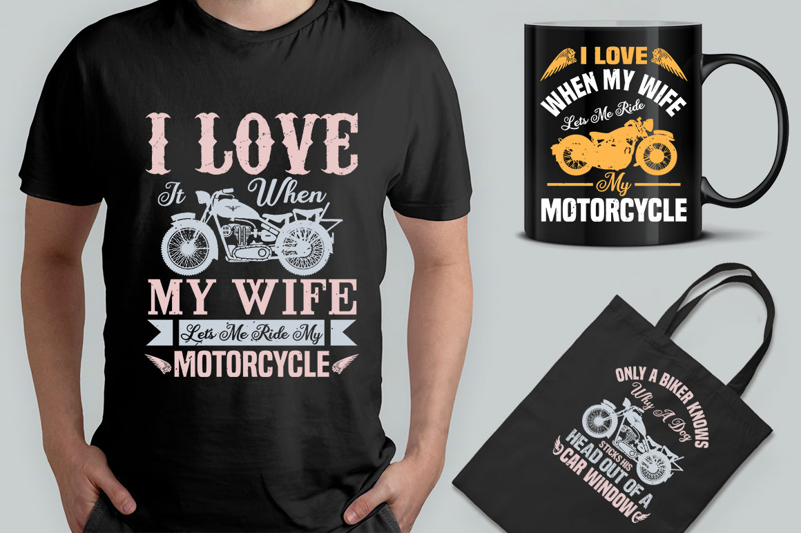 15 Editable Motorcycle T-Shirt Design Bundle