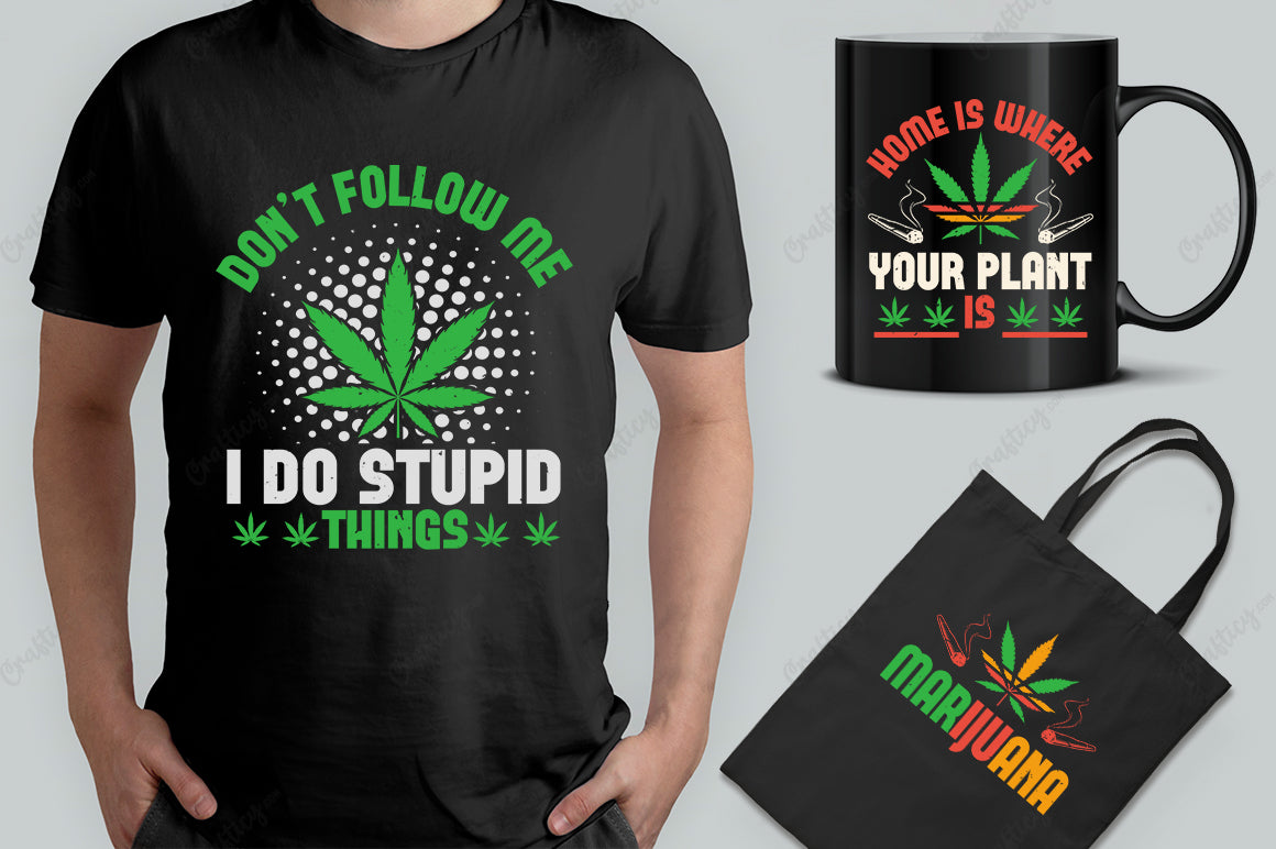 Cannabis T-Shirt Design Bundle