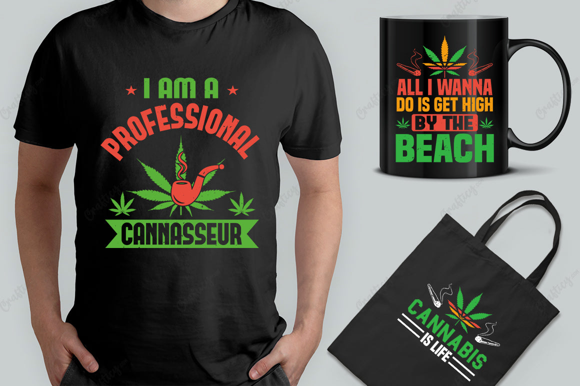 Cannabis T-Shirt Design Bundle