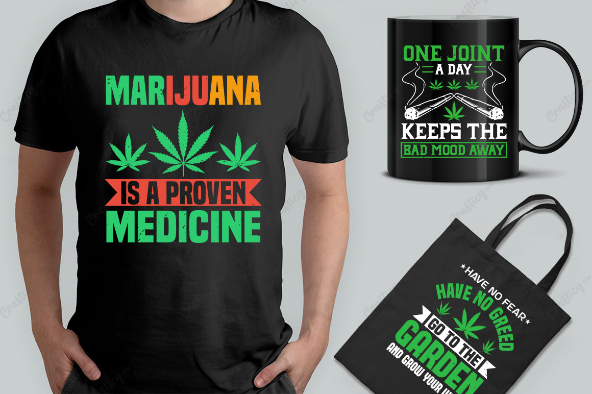 Cannabis T-Shirt Design Bundle