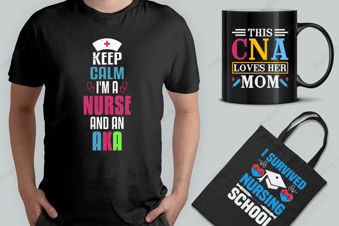 30 Nurse T-Shirt Designs Bundle