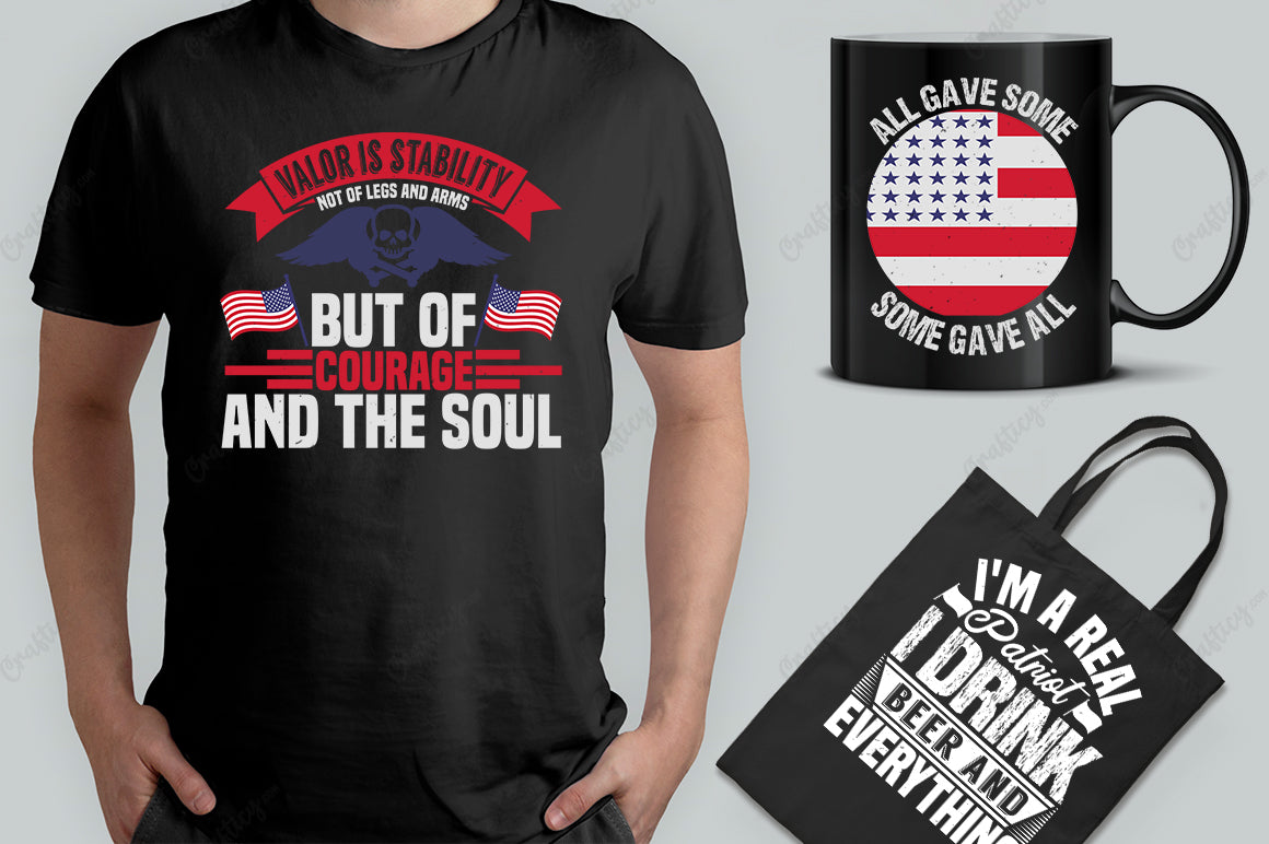 30 Editable Veteran T-Shirt Designs Bundle