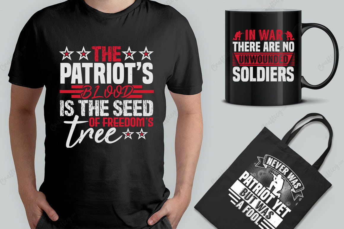 30 Editable Veteran T-Shirt Designs Bundle