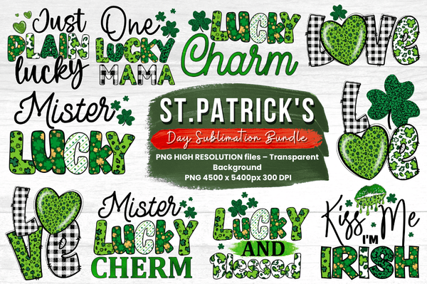 St. Patrick's Day PNG Sublimation Bundle