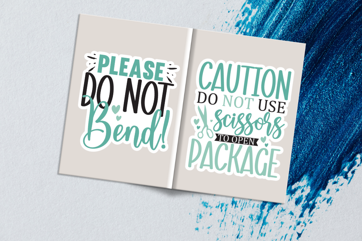 Business Packaging Stickers PNG Bundle