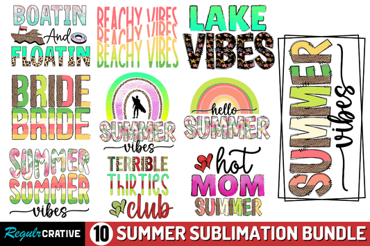 Summer Sublimation PNG Bundle