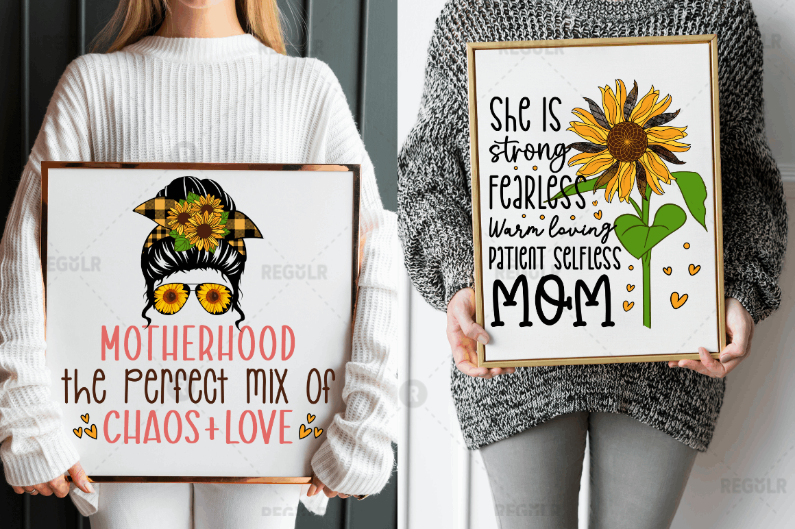 Sunflower Mom Life Sublimation Bundle