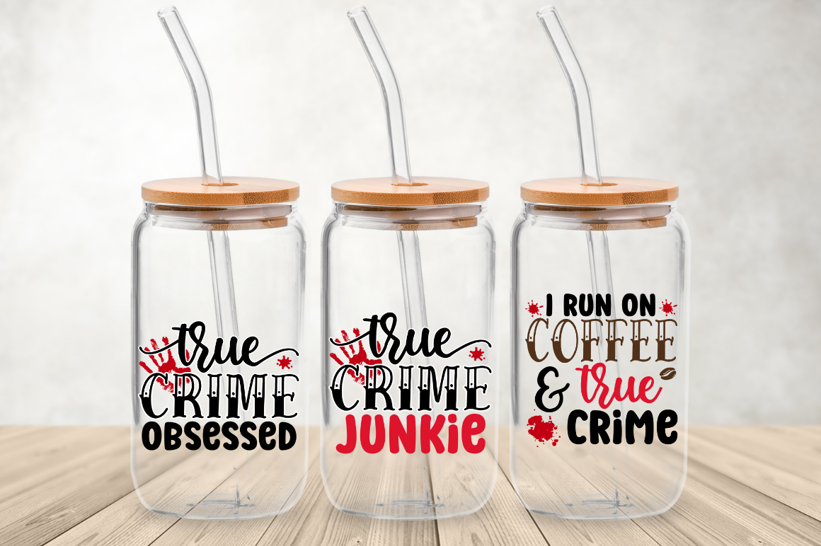 True Crime Wrap For Libbey Glass SVG Bundle