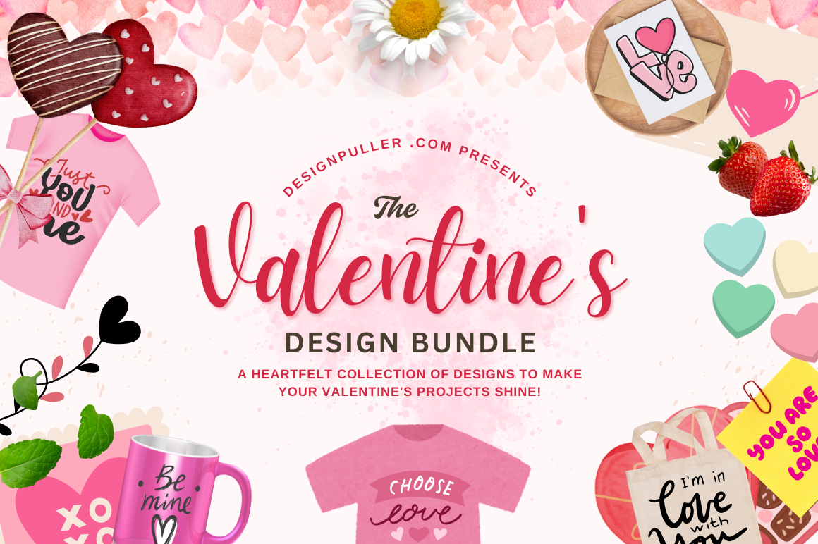 Valentine's Design Bundle – Make Your Projects Shine!