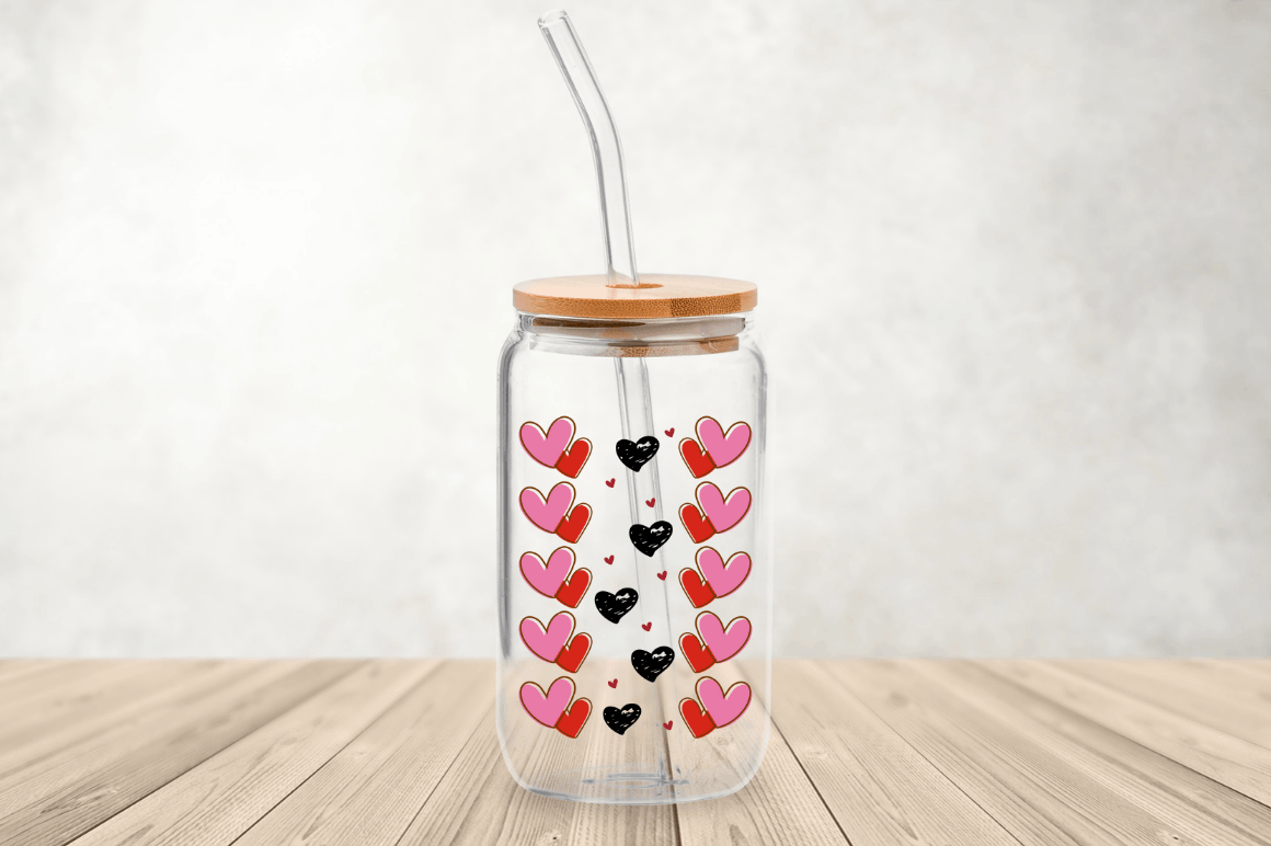 Valentines Can Glass Wrap SVG BUNDLE