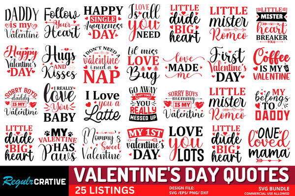 Valentine's Day Svg Design Bundle