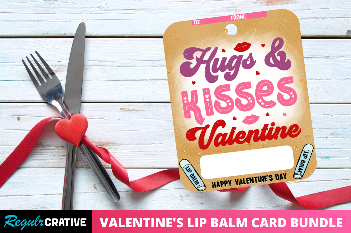 Valentine's Day Lip Balm Card Png Bundle