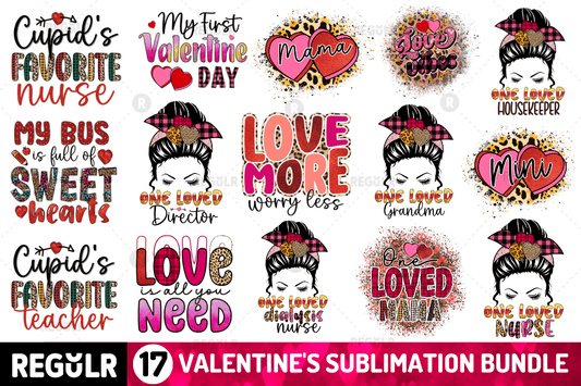 Valentine's Day T-shirt Sublimation Bundle