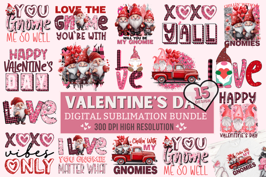 2025 Valentine's Day Sublimation PNG Bundle