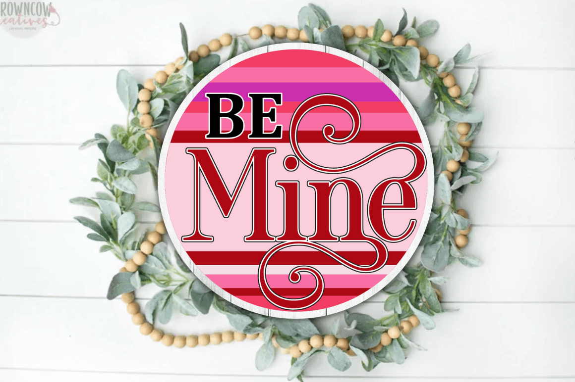 Round Farmhouse Valentines Sign  Svg Bundle