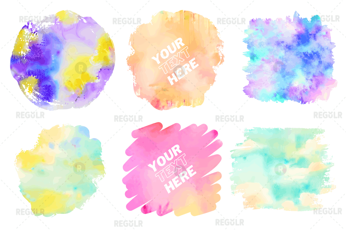 Watercolor Sublimation Background Bundle