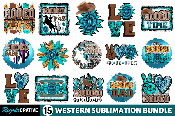 Western Quotes Sublimation design Bundle