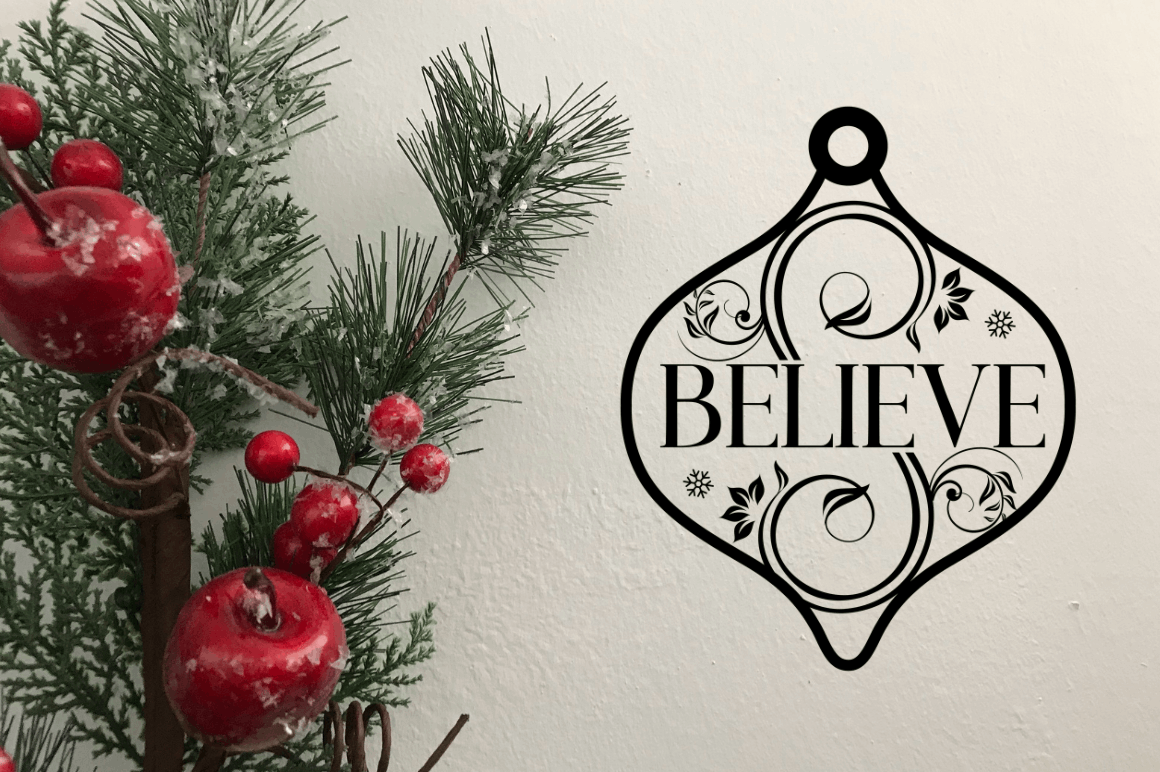 Christmas Word Ornaments SVG Bundle