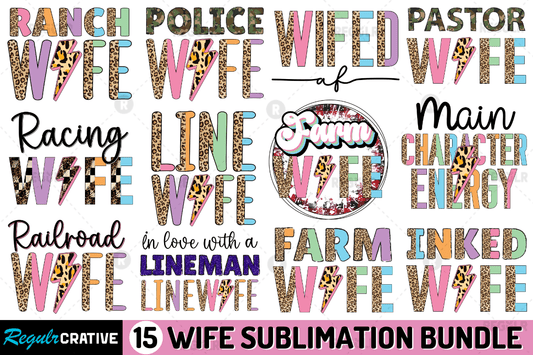 Wife Quotes Sublimation Bundle