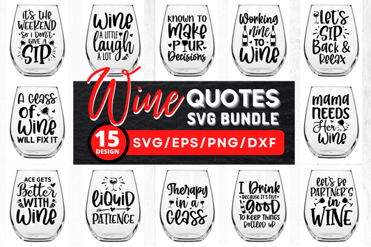 Wine Lover SVG Bundle