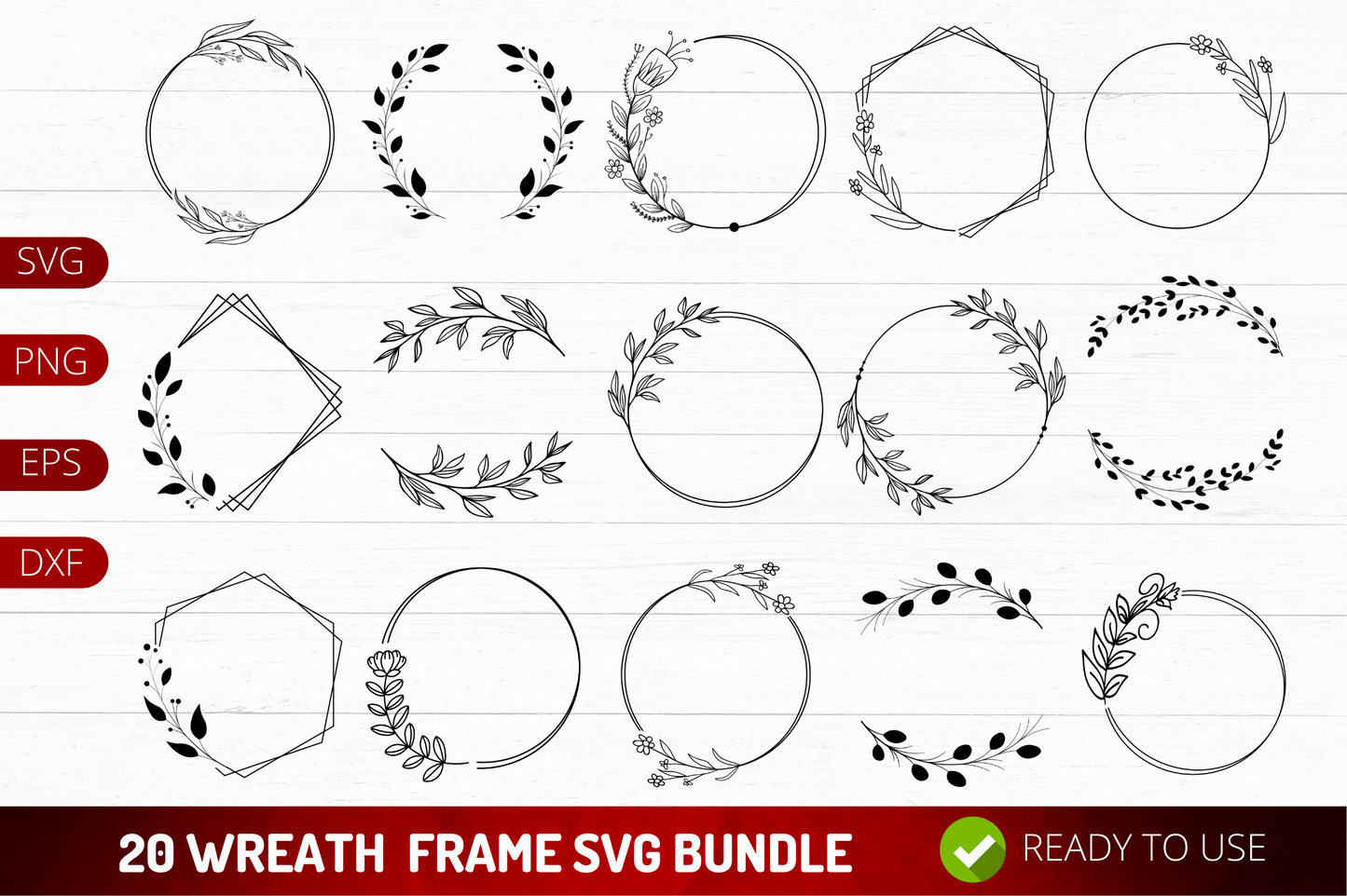 Wreath  Frame SVG Bundle