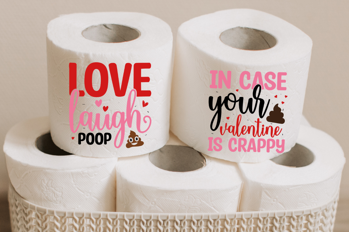 Valentine Toilet Paper SVG Bundle