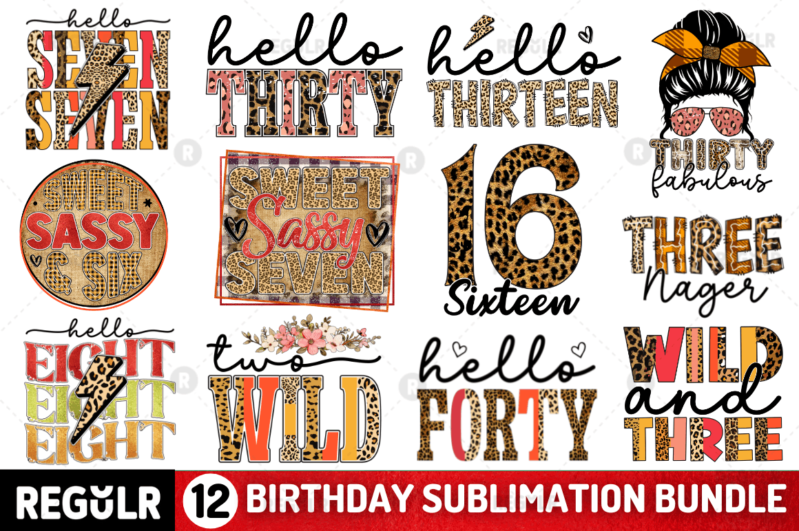 Birthday Sublimation Bundle