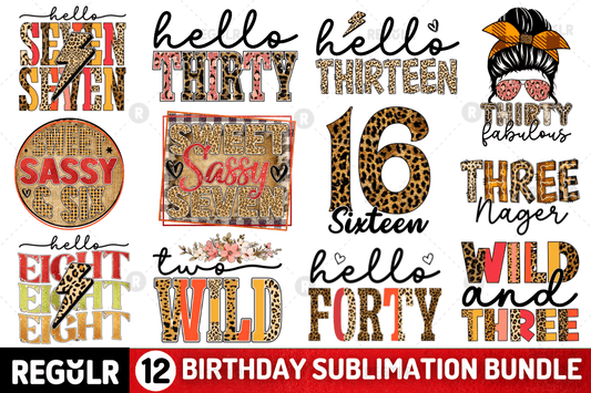 Birthday Sublimation Bundle