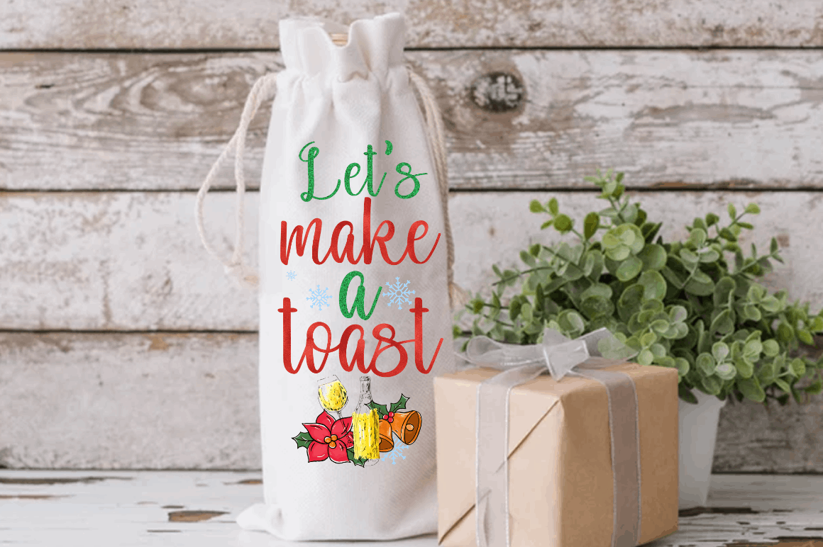 Christmas Wine Bag Sublimation Bundle