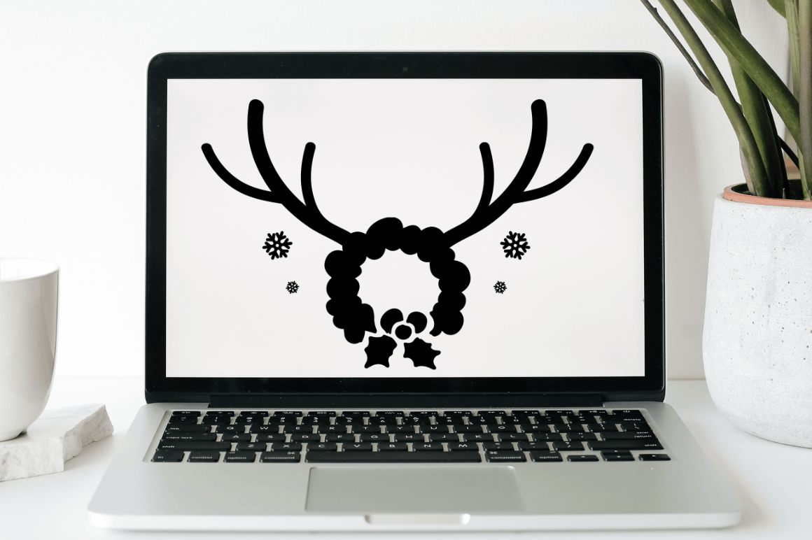 Laser Cut Christmas Antlers SVG Bundle