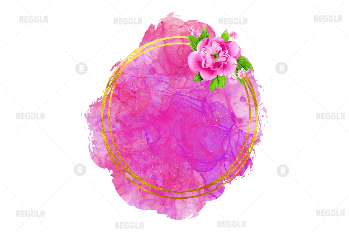 Watercolor Floral Sublimation Background Bundle