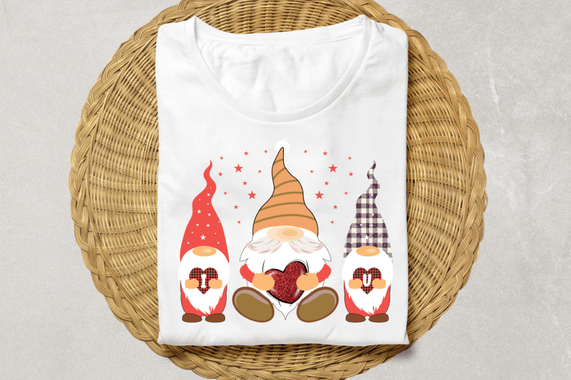 Gnome Valentine sublimation Bundle