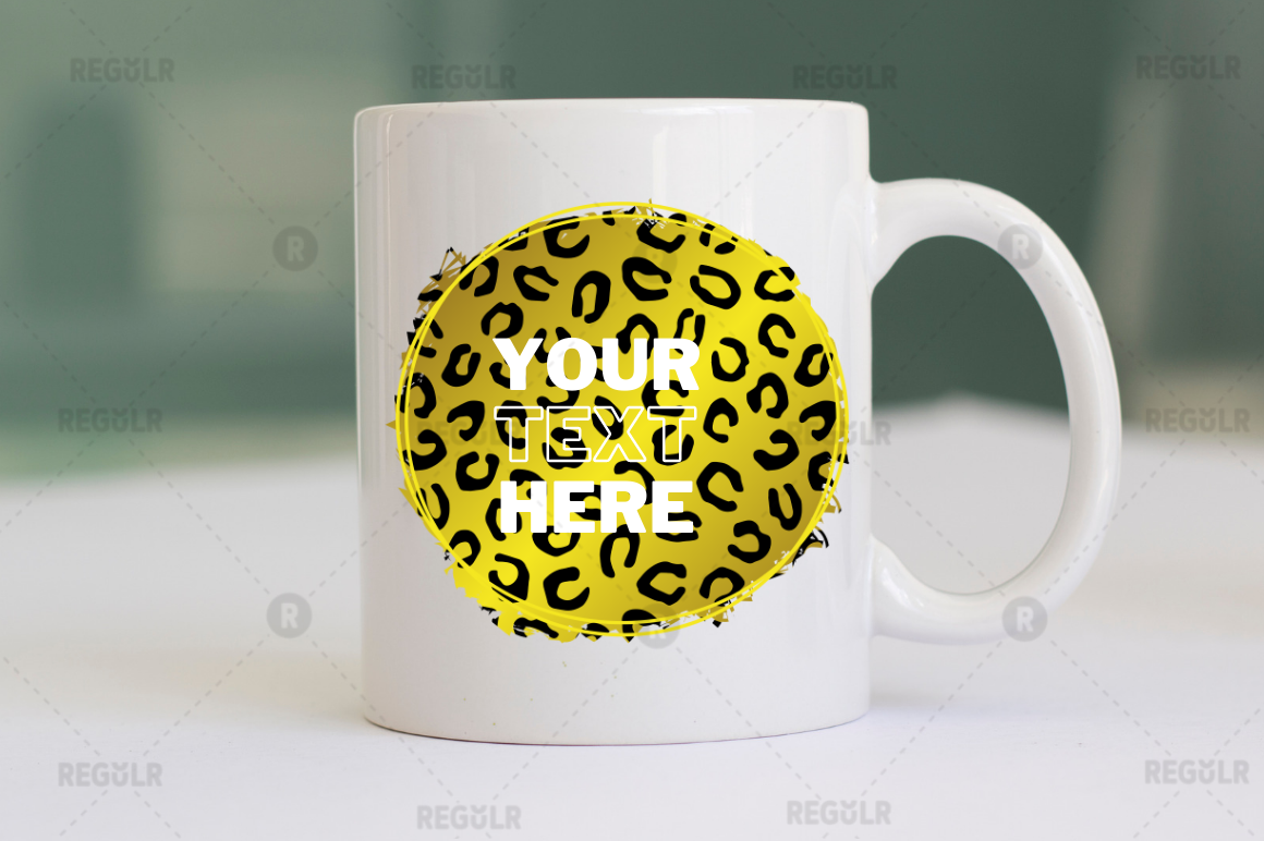 Leopard Circle Sublimation background Bundle