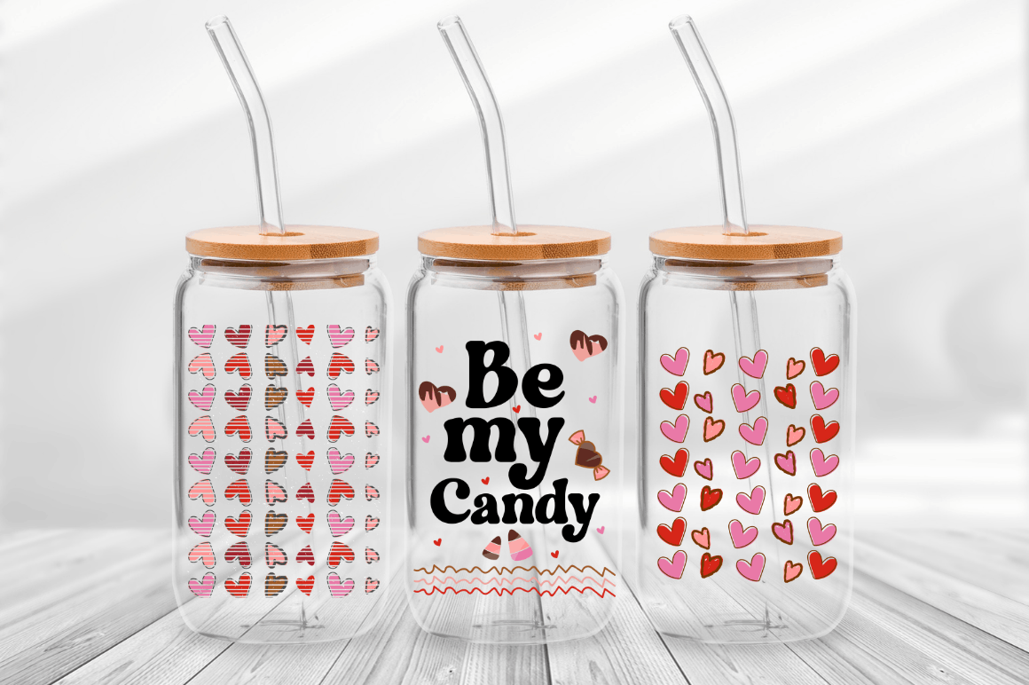 Valentines Can Glass Wrap SVG BUNDLE