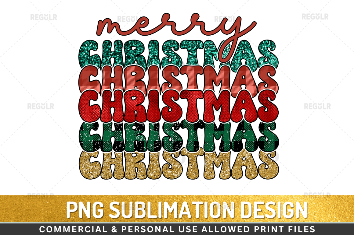 Merry Christmas PNG  Sublimation Bundle