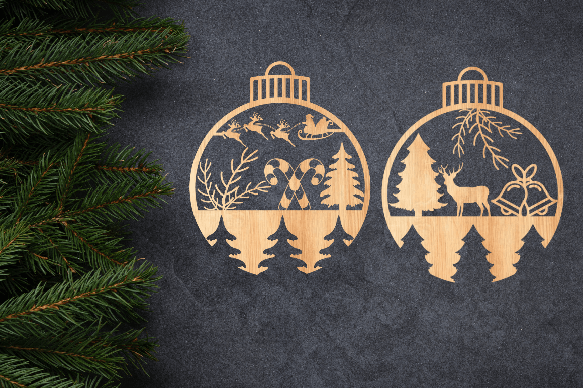 Christmas Scene Laser Cut SVG Bundle