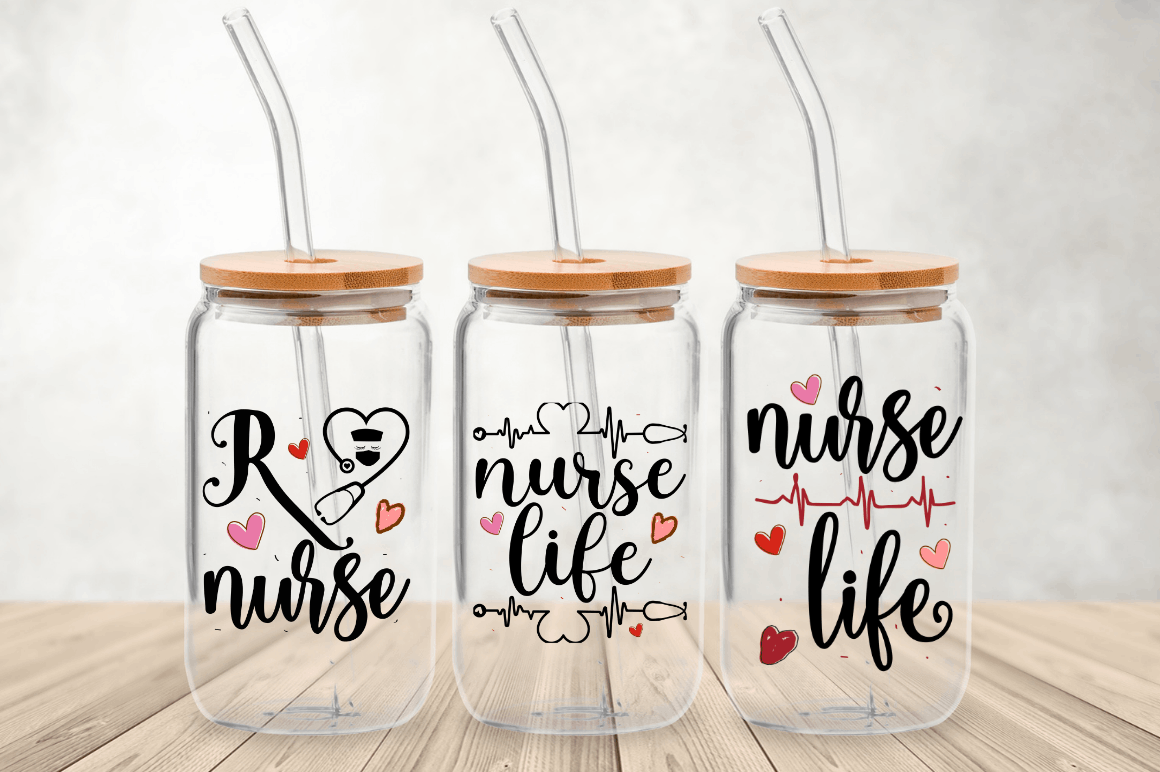 Registered Nurse Glass Can Full Wrap Bundle