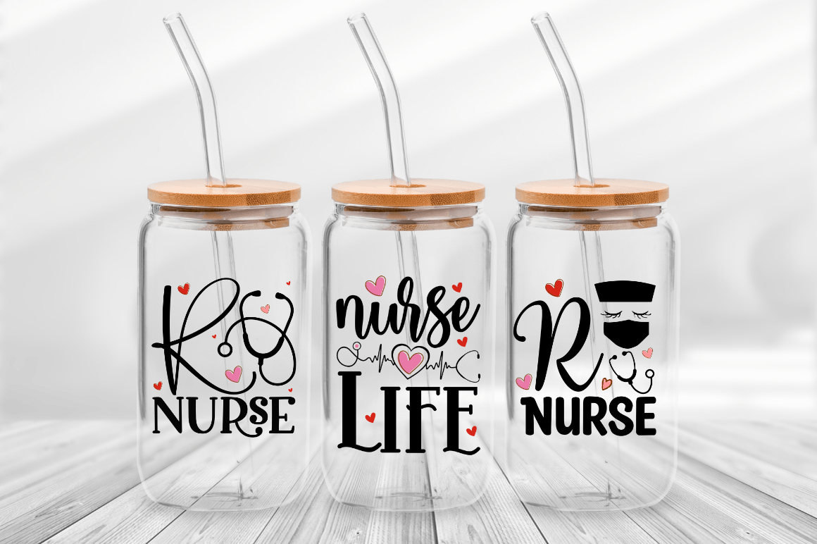 Registered Nurse Glass Can Full Wrap Bundle