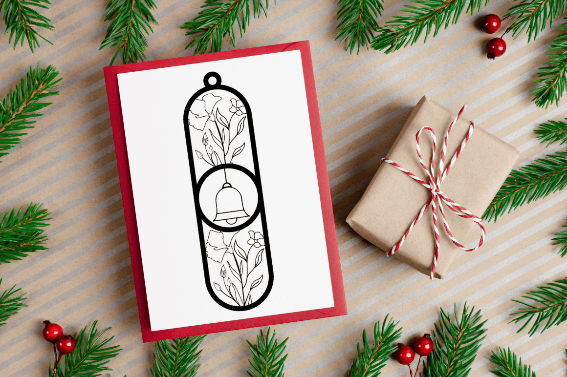 Paper Cut Christmas Bookmark  Svg Bundle