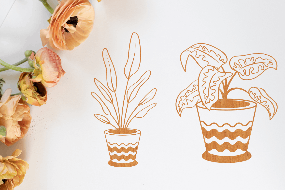 Potted Plants Svg Bundle