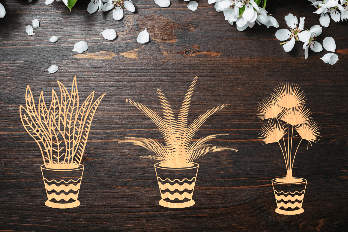 Potted Plants Svg Bundle