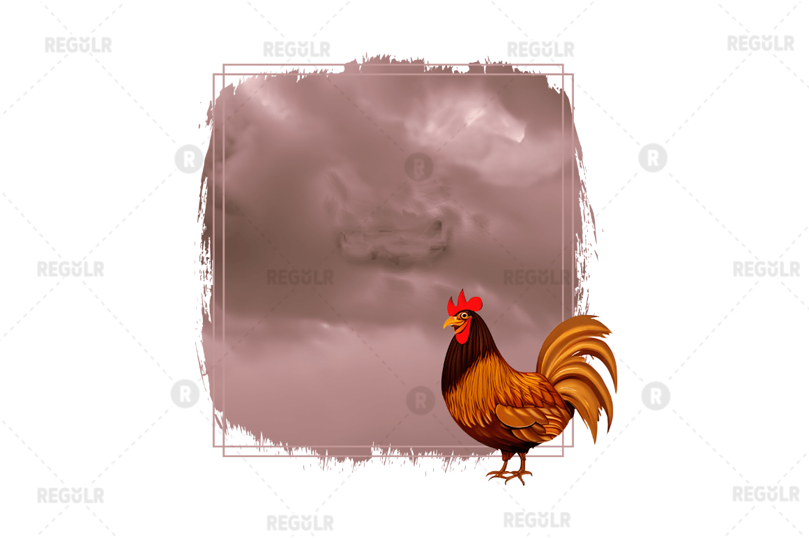 Watercolor  Farm Chickens Sublimation Background Bundle