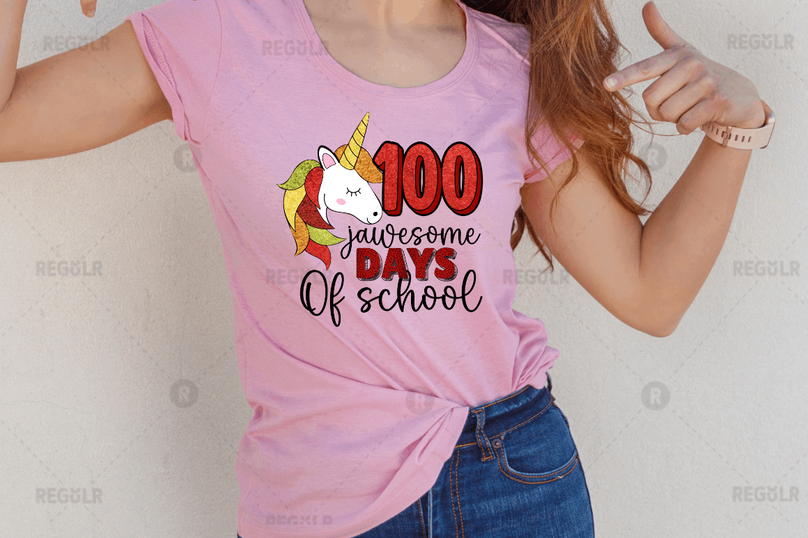 100 Days Of School Sublimation PNG Bundle