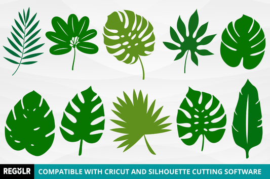 Cricut Tropical Leaves Svg Bundle