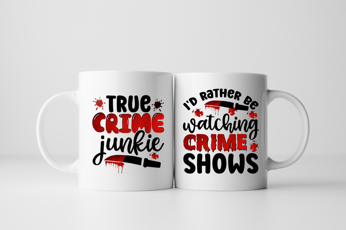 True Crime Sublimation Design Bundle