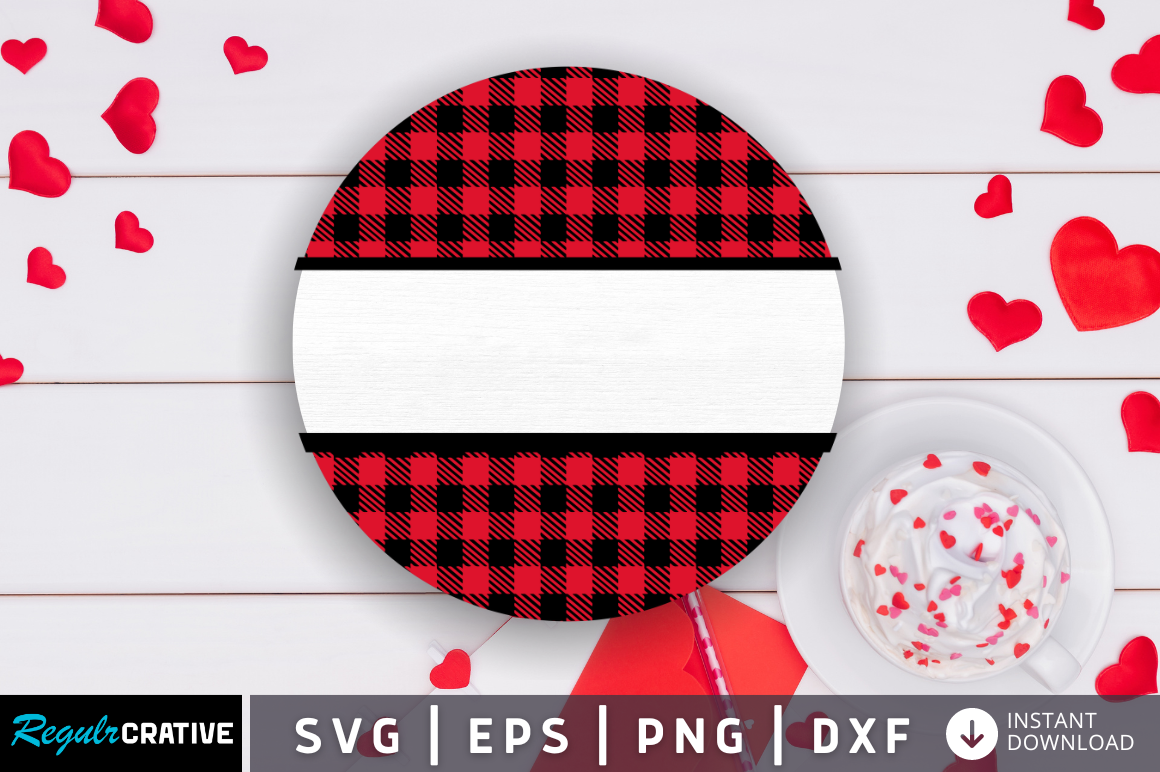 Valentine's Day Door Round Sign SVG Bundle